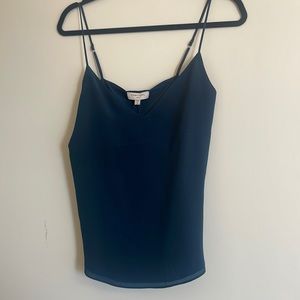 Dark Teal, silk cami